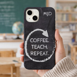 Funda Para iPhone 14 De Case-Mate Monograma de Frase en Pizarra 