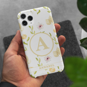Funda Para iPhone 15 Monograma de Giro Floral