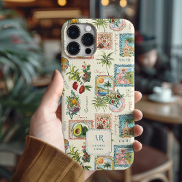Funda Para iPhone 15 Pro Max Monograma de impresión de viajes coloridos en Méxi