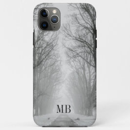 Funda Para iPhone 11 Pro Max Monograma de la carretera de invierno