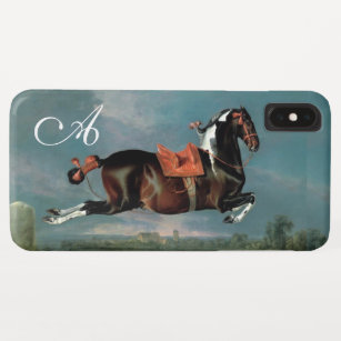 Funda Para iPhone XS Max Monograma de la cría de "ceherán" en el caballo Pi
