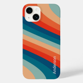 Funda Para iPhone 14 De Case-Mate Monograma de la línea retro Eligant moderna