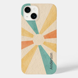 Funda Para iPhone 14 De Case-Mate Monograma de la línea retro Eligant moderna