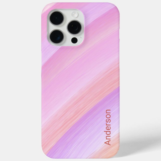 Funda De Case-Mate Para iPhone Monograma de la línea retro Eligant moderna (Reverso )