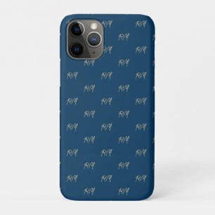 Funda Para iPhone 11 Pro Monograma de las primeras letras de tu nombre