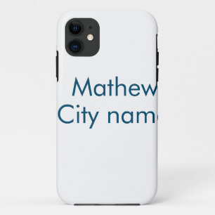 Funda Para iPhone 11 monograma de letra inicial simple añade tu nombre