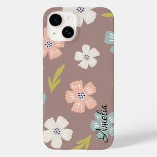 Funda Para iPhone 14 De Case-Mate Monograma de línea retro elegante moderna