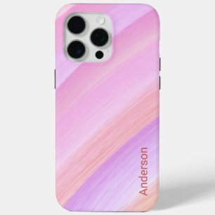 Funda Para iPhone 15 Pro Max Monograma de línea retro elegante moderna