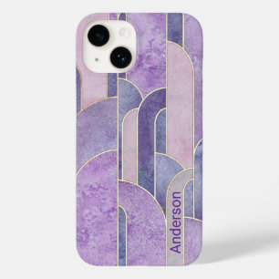 Funda Para iPhone 14 De Case-Mate Monograma de línea retro elegante moderna