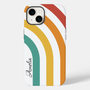 Funda Para iPhone 14 De Case-Mate Monograma de línea retro elegante moderna