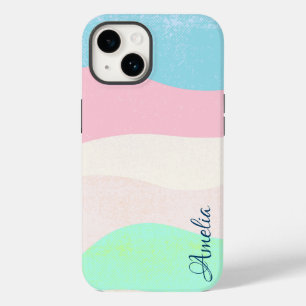 Funda Para iPhone 14 De Case-Mate Monograma de línea retro elegante moderna
