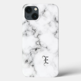 Funda Para iPhone 13 Monograma de mármol
