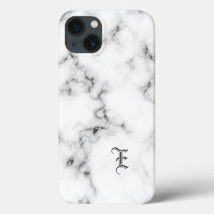 Funda Para iPhone 13 Monograma de mármol