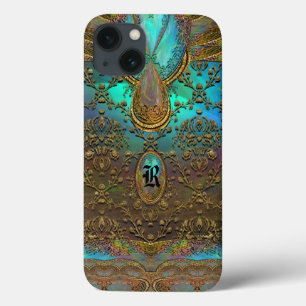 Funda Para iPhone 13 Monograma de Moda de cosecha Palomar elegante