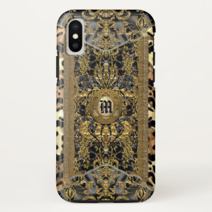 Funda Para iPhone XS Monograma de Moda elegante de Crisaque Ponce