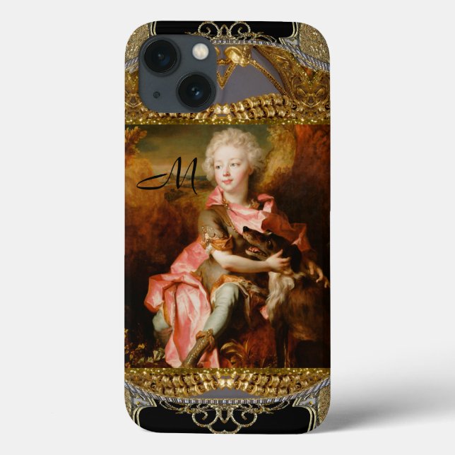 Funda De Case-Mate Para iPhone Monograma de Mon Chien Préféré (Reverso)