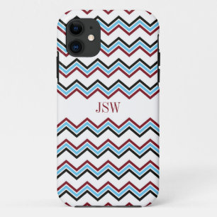 Funda Para iPhone 11 Monograma de muy buen gusto del modelo del rojo