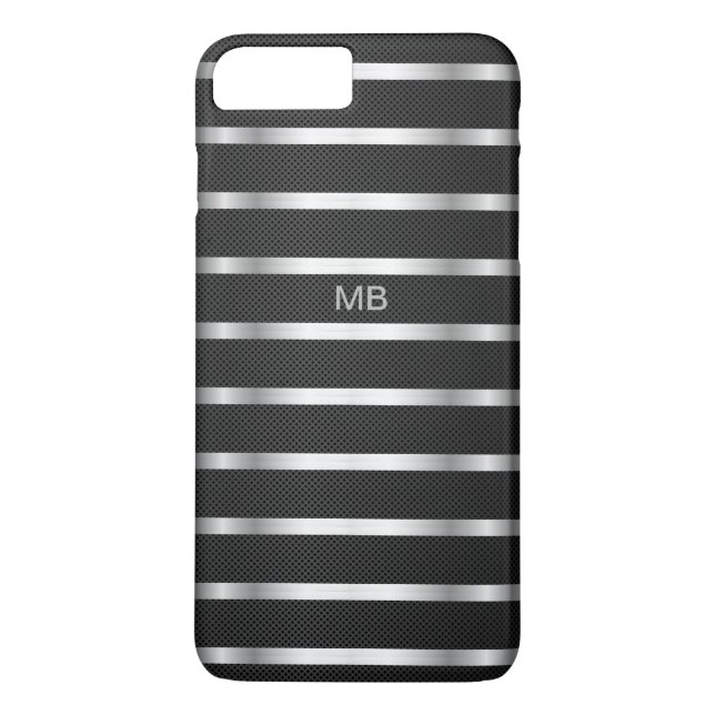 Funda De Case-Mate Para iPhone Monograma de Negocios para Hombres (Reverso)