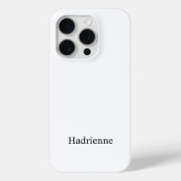 Monograma de nombre en negro y blanco moderno