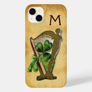 TITLE_SEO2 MONOGRAMA DE PARCHMENTO VERDE SHAMROCK HARP