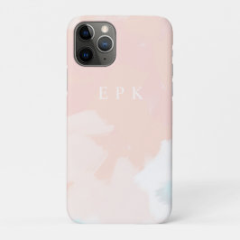 Funda Para iPhone 11 Pro Monograma de Pastel Springtime