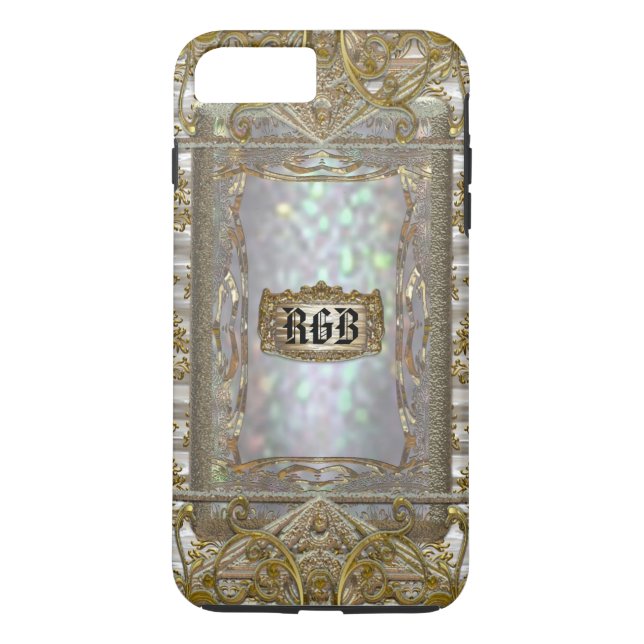 Funda De Case-Mate Para iPhone Monograma de Paternost más (Reverso)