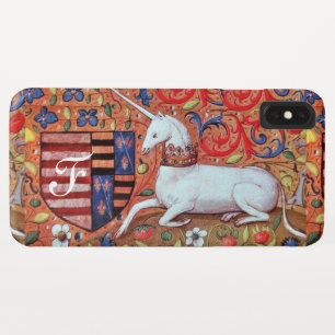 Funda Para iPhone XS Max Monograma de pergamino marrón UNICORN