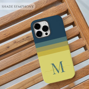 Funda Para Samsung Galaxy S7 Monograma de personalizable con bloque de color de