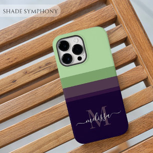 Funda Para Samsung Galaxy S7 Monograma de personalizable con bloque de color de