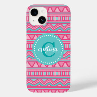 title_seo2 Monograma de Personalizado azteca chevron rosa y t