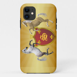 Funda Para iPhone 11 Monograma de su propio escudo de armas