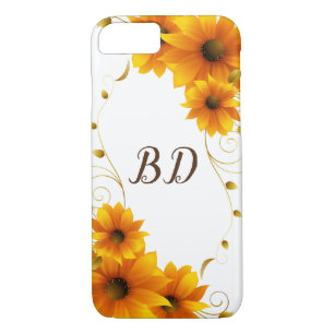 Funda Para iPhone 8/7 Monograma de SunFlowers