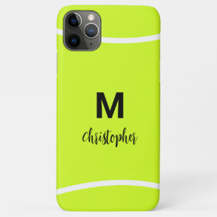 Funda Para iPhone 11 Pro Max Monograma de tenis personalizado Nombre inicial