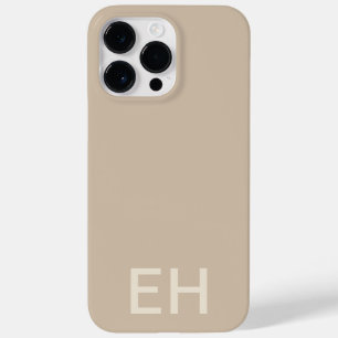 Funda Para iPhone 14 Pro Max De Case-Mate Monograma de vainilla monocromo Minimalista person