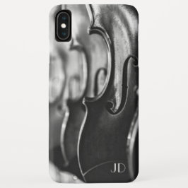 Funda Para iPhone XS Max Monograma de violín