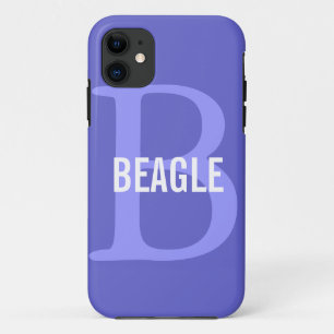 Funda Para iPhone 11 Monograma del beagle