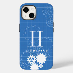 Funda Para iPhone 14 De Case-Mate Monograma del ingeniero Personalizado de estilo de