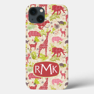 Funda Para iPhone 13 Monograma del paraíso el de la selva