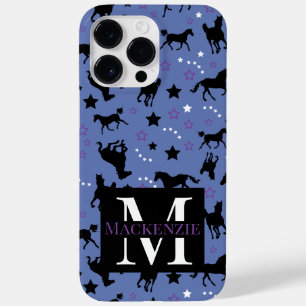 Funda Para iPhone 14 Pro Max De Case-Mate Monograma del patrón ecuestre de caballos Gallopin
