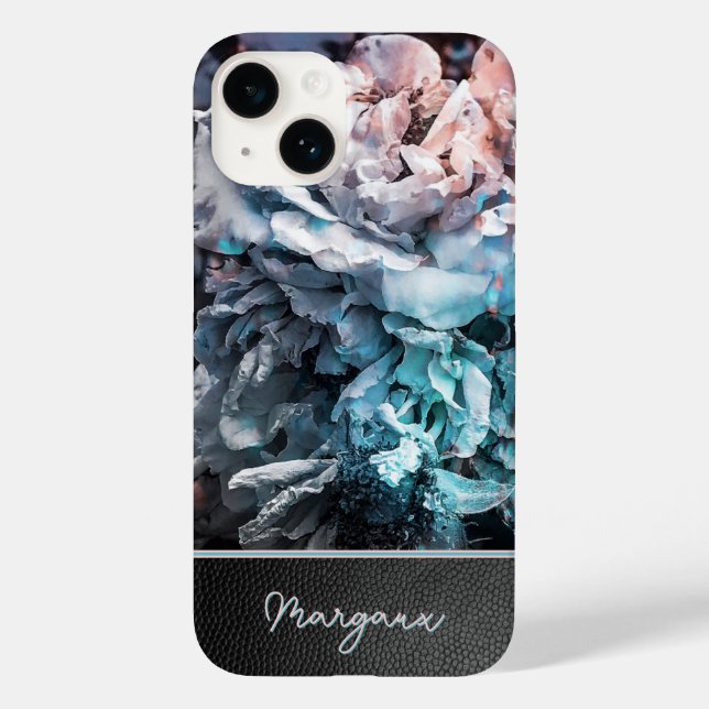 Funda De Case-Mate Para iPhone Monograma del Rosa muerto (Reverso )
