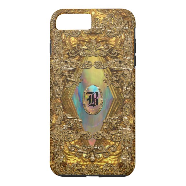 Funda De Case-Mate Para iPhone Monograma Dempsey Elegant (Reverso)
