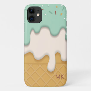 Funda Para iPhone 11 Monograma Dulce Dulce Dulce Dulce Crema De Hielo G