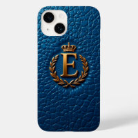 Monograma E Carta Corona de Oro Real Luxe