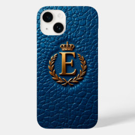 Funda Para iPhone 14 De Case-Mate Monograma E Carta Corona de Oro Real Luxe