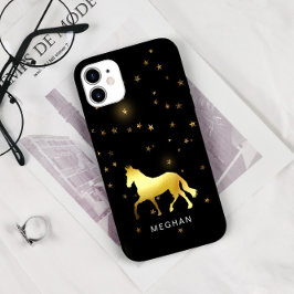 Funda Para iPhone 11 Monograma Ecuestre Personalizado de las Estrellas 