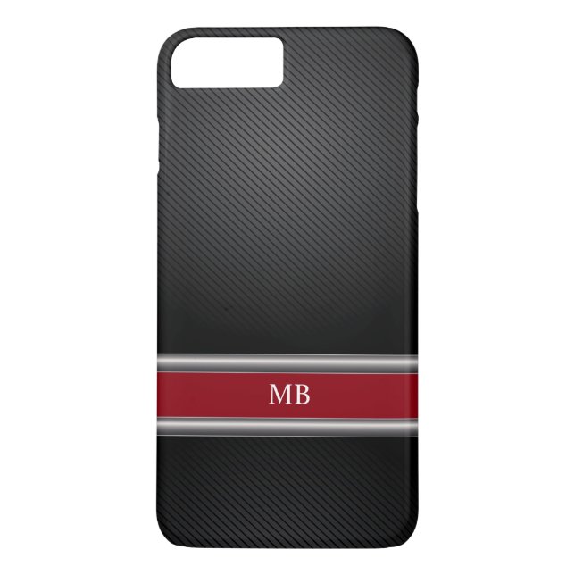 Funda De Case-Mate Para iPhone Monograma ejecutivo profesional (Reverso)