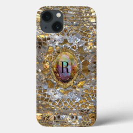 Funda Para iPhone 13 Monograma elegante de la vieja Moda de Hollywood