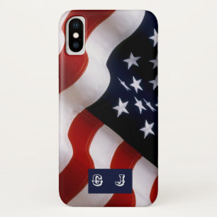 Funda Para iPhone X Monograma elegante del Personalizado de iPhone de 