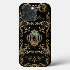 Funda Para iPhone 13 Pro Monograma elegante monocasco 