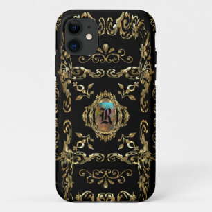 Funda Para iPhone 11 Monograma elegante monocromático